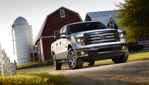 The new truck has telescoping side mirrors that extend to improve vision when towing