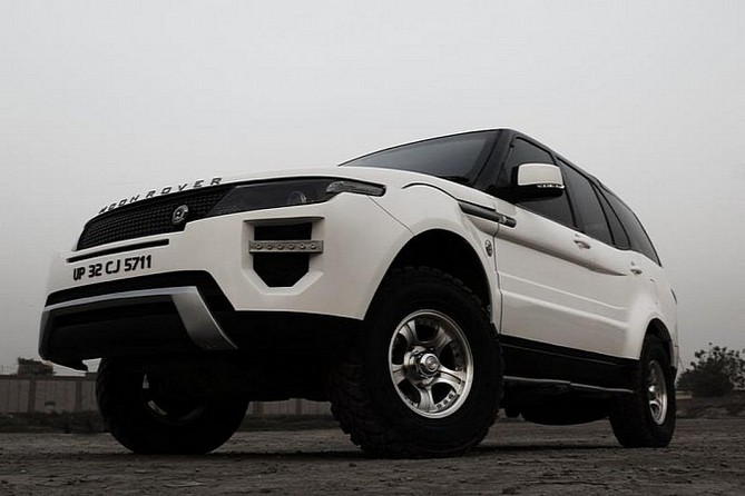 Tata Safari Turned into Land Rover Evoque