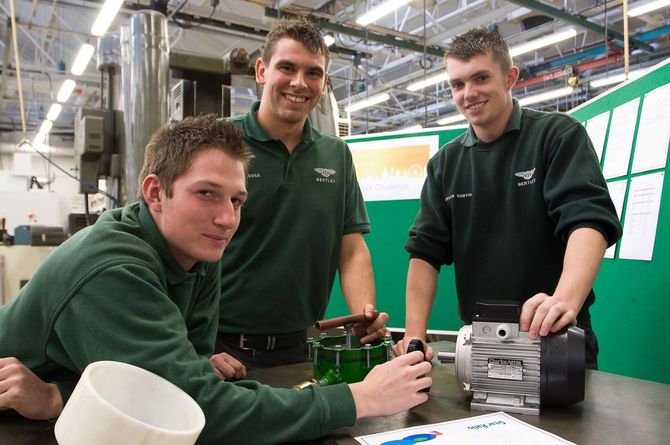 Bentley Motors opens its doors to future apprentices