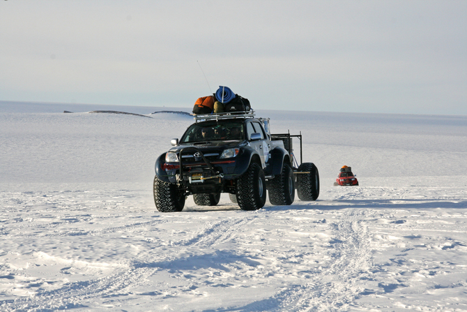 Toyota Hilux reaches the South Pole