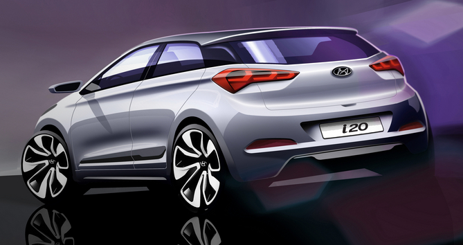 Der neue Hyundai i20 steht vor seiner Weltpremiere