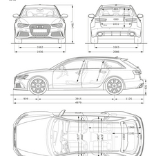 As dimensões do RS6 Avant