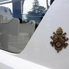 The Popemobiles are always diamond white