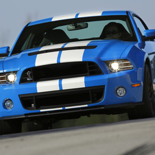 The GT500's supercharged, 5.8l V8 produces 662hp