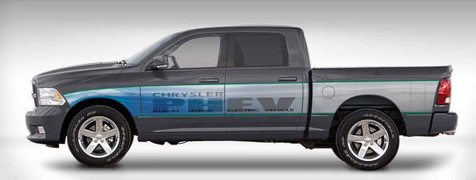 Chrysler Produces Fleet of Experimental Plug-in Electric Ram Pickups