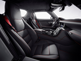 The center of the seats are upholstered in Alcantara