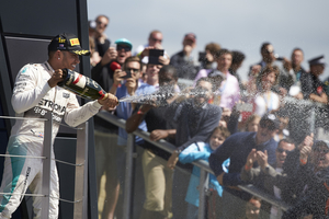 Hamilton won for the third time in his career in Silverstone