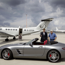 Jay Leno Vists AMG in Affalterbach to Test Drive SLS Convertible with Video