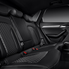 Black leather and Alcantara is standard