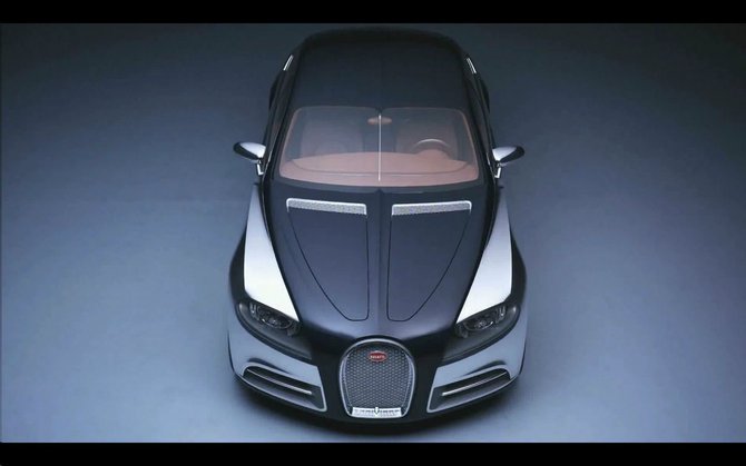 The design blends the look of the Veyron with Art Deco