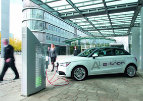 Audi Testing A1 e-tron in Munich