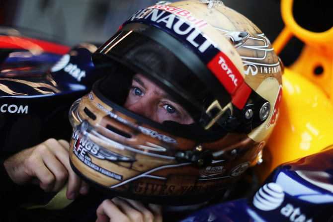 Vettel took pole in his 100th grand prix