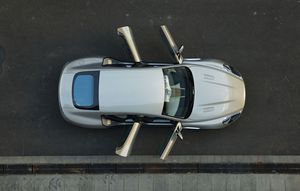 First Rapide leaving the Aston Martin assembly line