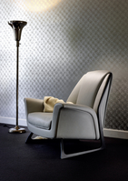 The chair is meant to look light and symbolize Audi design