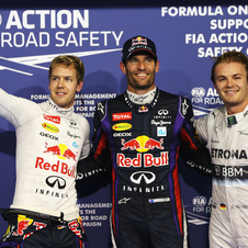 Vettel dominated the race to give Red Bull command of the podium. Rosberg took the final rung