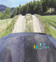 New technology allows visibility under and immediately in front of the bonnet