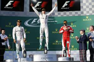 Hamilton and Vettel completed the podium in Australia