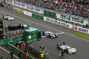 The second-place Toyota finished a lap down from the winner