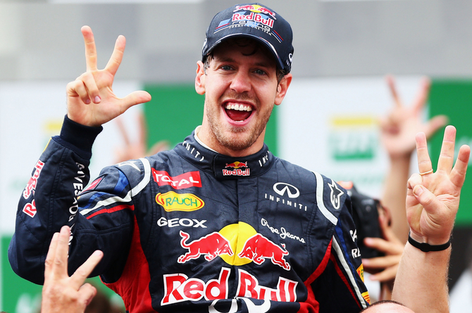 No passado fim de semana Vettel conquistou o tricampeonato