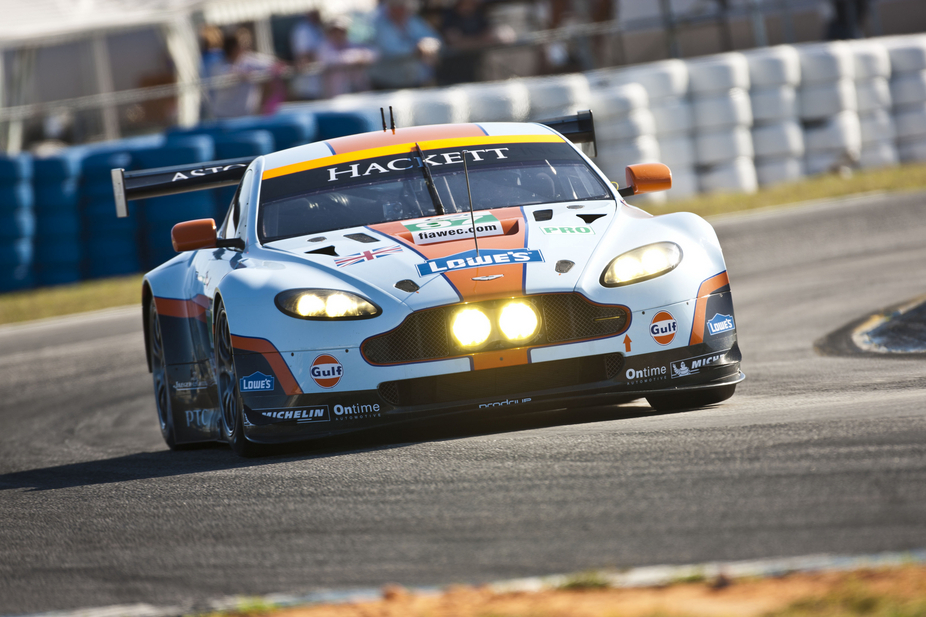 The Vantage is competing in three rounds of the American Le Mans Series