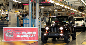 Jeep completed its millionth JK Wrangler