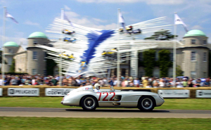 ...such as the Mercedes 300 SLR, here at the Goodwood Festival of Speed 2002