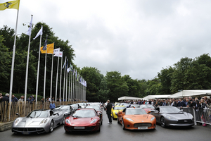 There is also a supercar parade at the Goodwood Festival of Speed