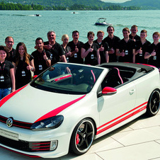 Os aprendizes da Volkswagen de Wolfsburg e Osnabrück produziram uma versão especial do GTI Cabrio para o Wörthersee