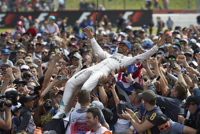 This was Hamilton's third consecutive win in Silverstone