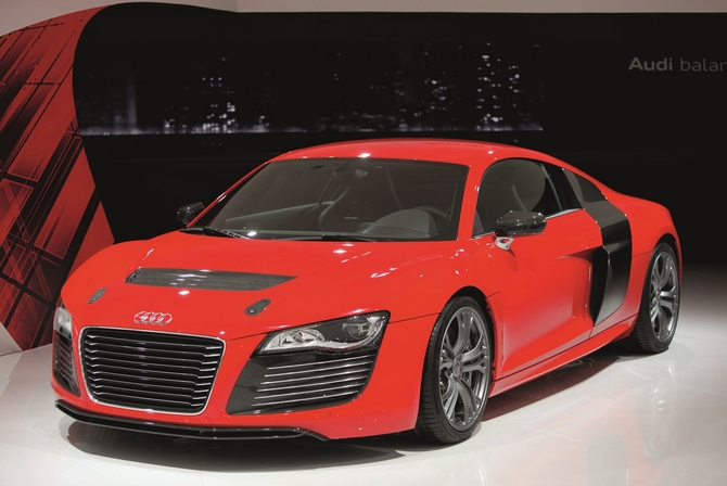 The R8 E-tron is a pure electric car