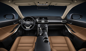 The interior also gets upgraded from the GS