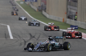 Kimi Raikkonen, Nico Rosberg and Valteri Bottas had an interesting battle for the two remaining places on the podium