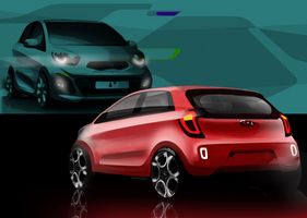 Kia reveals first design sketches from the new Picanto