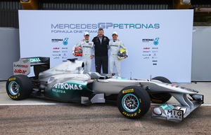 MercedesGP W02 debuts in Valencia