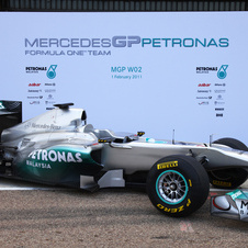 MercedesGP W02 debuts in Valencia