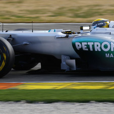 MercedesGP W02 debuts in Valencia