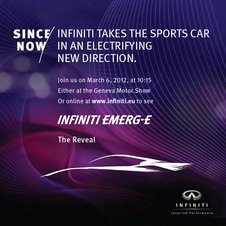 Infiniti Announcing EMERG-E on March 6 at Geneva Motor Show