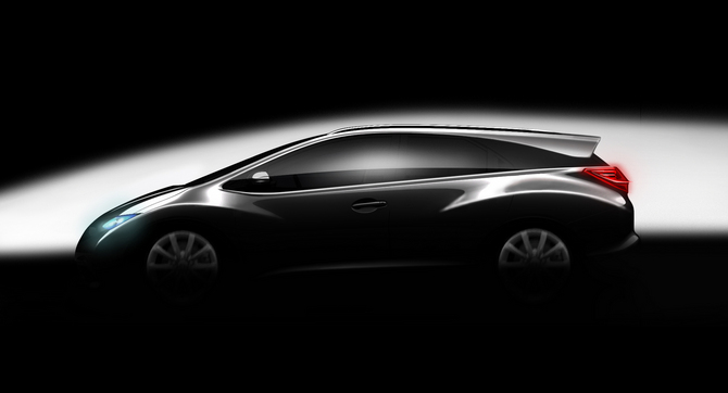 Honda released a sketch of the Civic Wagon