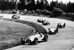 The car won the grand prix at the Nürburgring