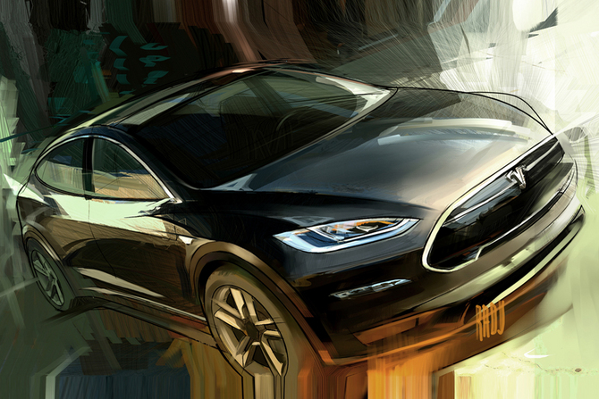 Tesla Debuts Model X: the Gullwing Crossover