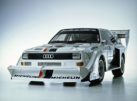 Walter Rohl returning to the Pikes Peak on the original Audi Sport quattro S1