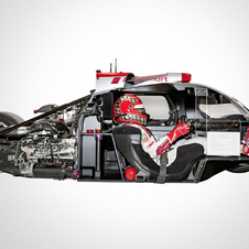 Der Monocoque des R18 ist aus einem einzigen Stück Carbonfasermaterial