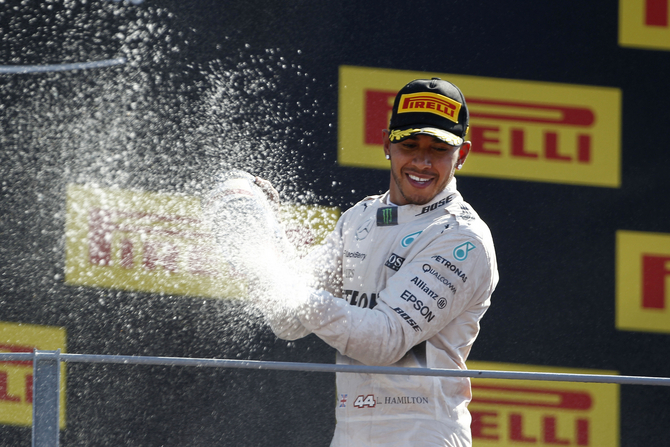 Lewis Hamilton won the seventh victory of the 2015 Formula 1 season with the victory at the Italian Grand Prix