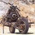 Stranded in the desert, man builds motorcycle from broken 2CV