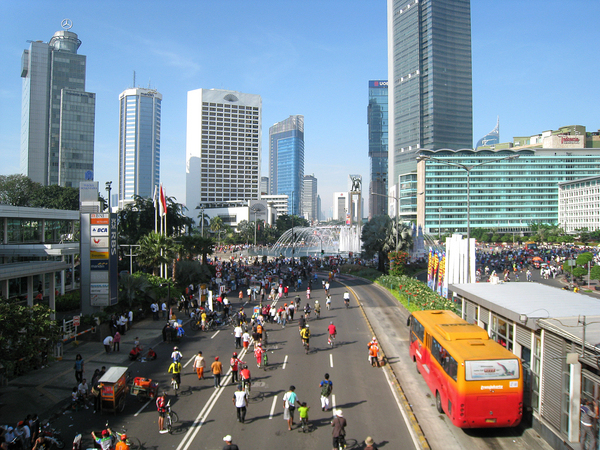 Car Free Sunday in Jakarta