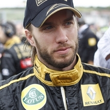 Bruno Senna Races for the Lotus Renault GP Team at Spa