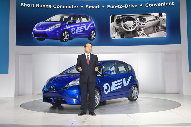 Honda Fit goes electric in Los Angeles