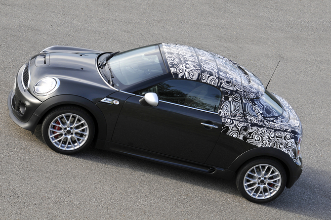 MINI shows-off camouflaged future Coupé model