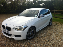 The M135i uses BMW's turbocharged 3.0 liter, inline 6 with 320hp. 