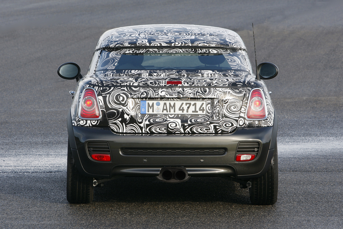 MINI shows-off camouflaged future Coupé model